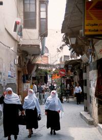Kobiety druzyjskie łatwo rozpoznać na ulicach Damaszku.